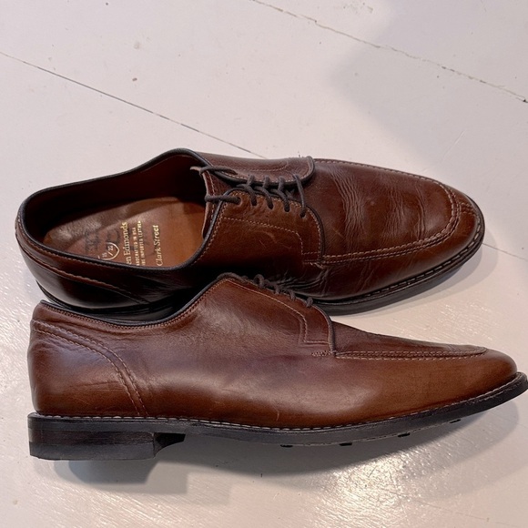 Allen Edmonds Clark Street Split Toe Derby Casual Dress Men’s 11 Brown - Picture 7 of 9